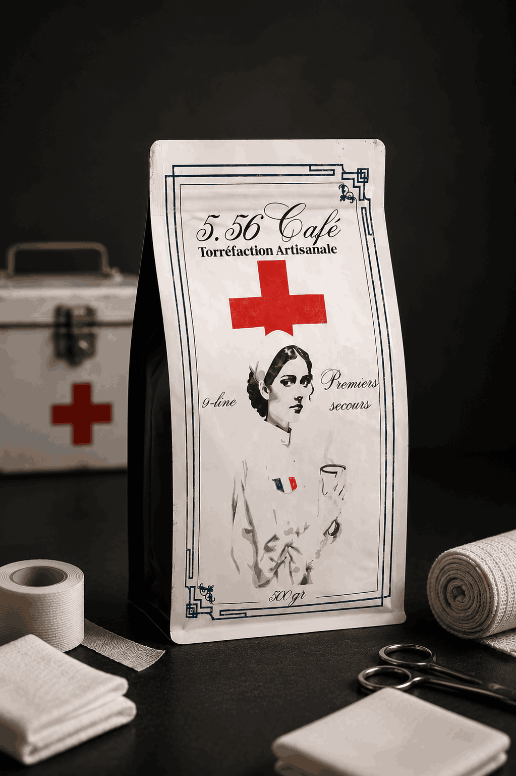 Paquet de Café Médic 500 g 5.56 Café dédié aux soignants et premiers secours